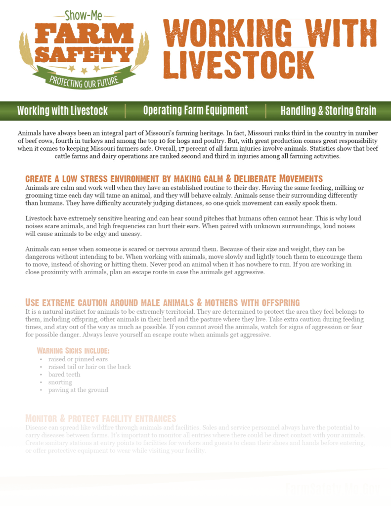 Livestock ShowMe Farm Safety